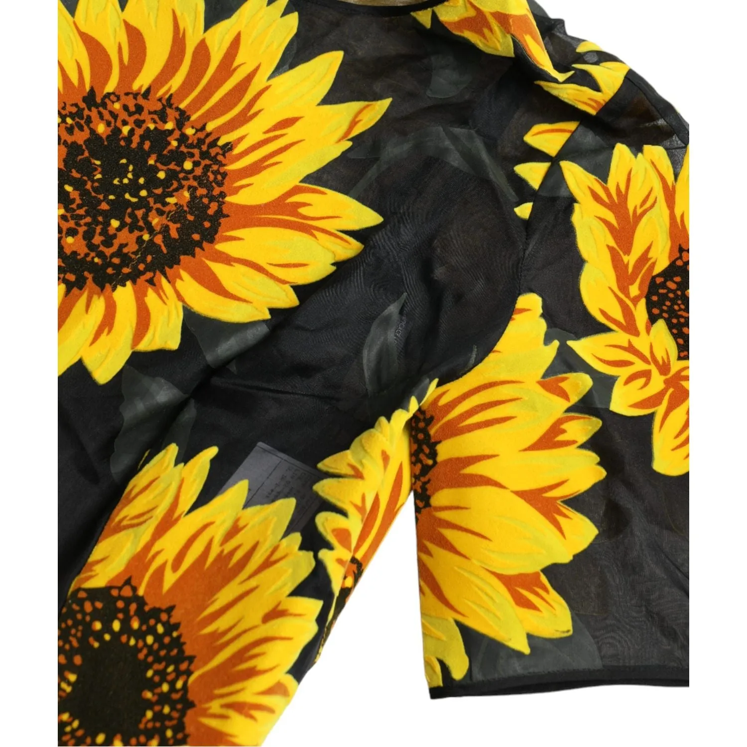 Dolce & Gabbana Summery Sunflower A-Line Midi Dress