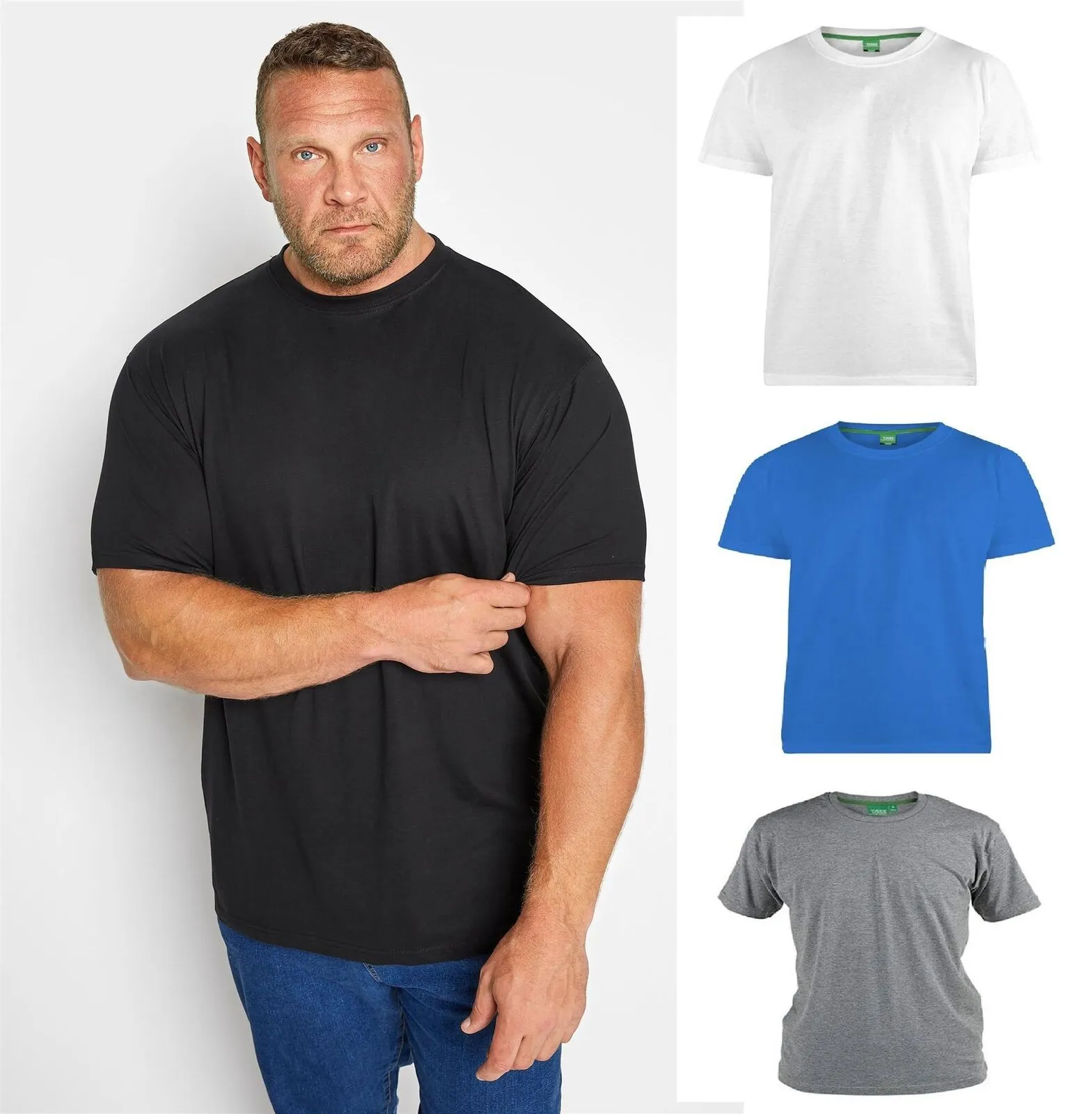 Duke Clothing D555 Premium Weight Combed Cotton Crew Neck T-shirts