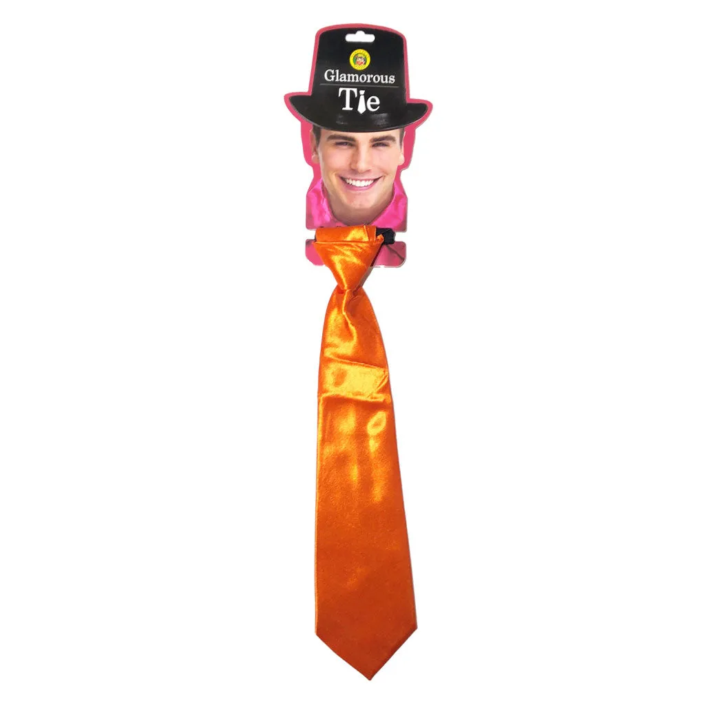 Elastic Easy Orange Glamorous Tie