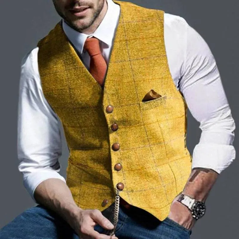 Elegant checked waistcoat