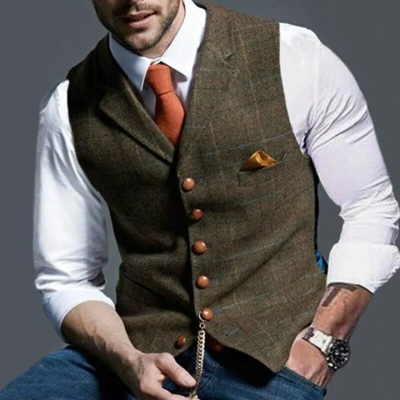 Elegant checked waistcoat