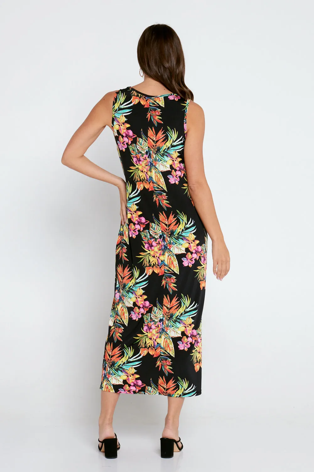 Findon Midi Slip Dress - Tropical Nights