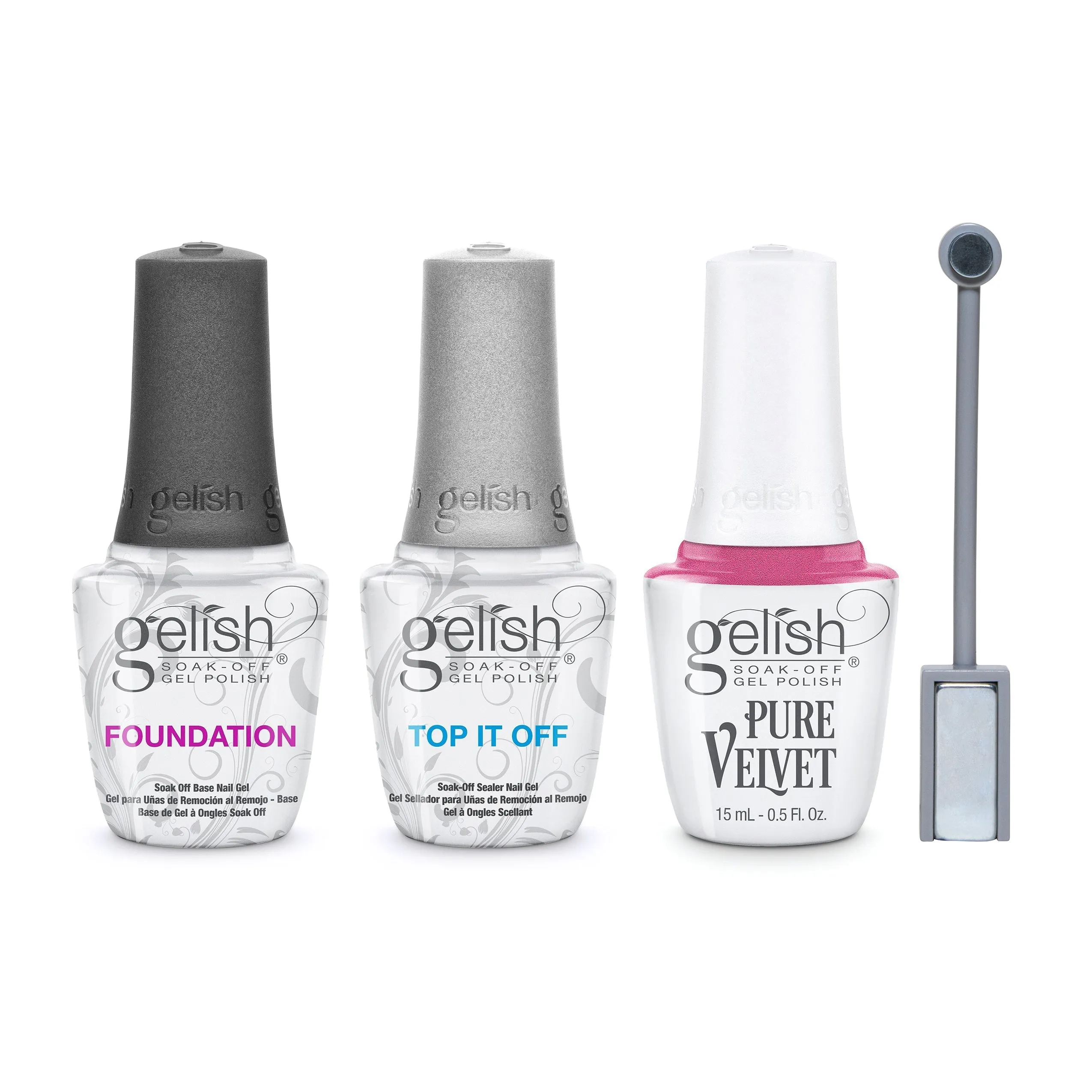 Gelish Combo - Base, Top & Magnetic Attraction