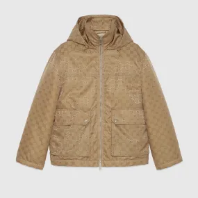 GG nylon canvas padded jacket