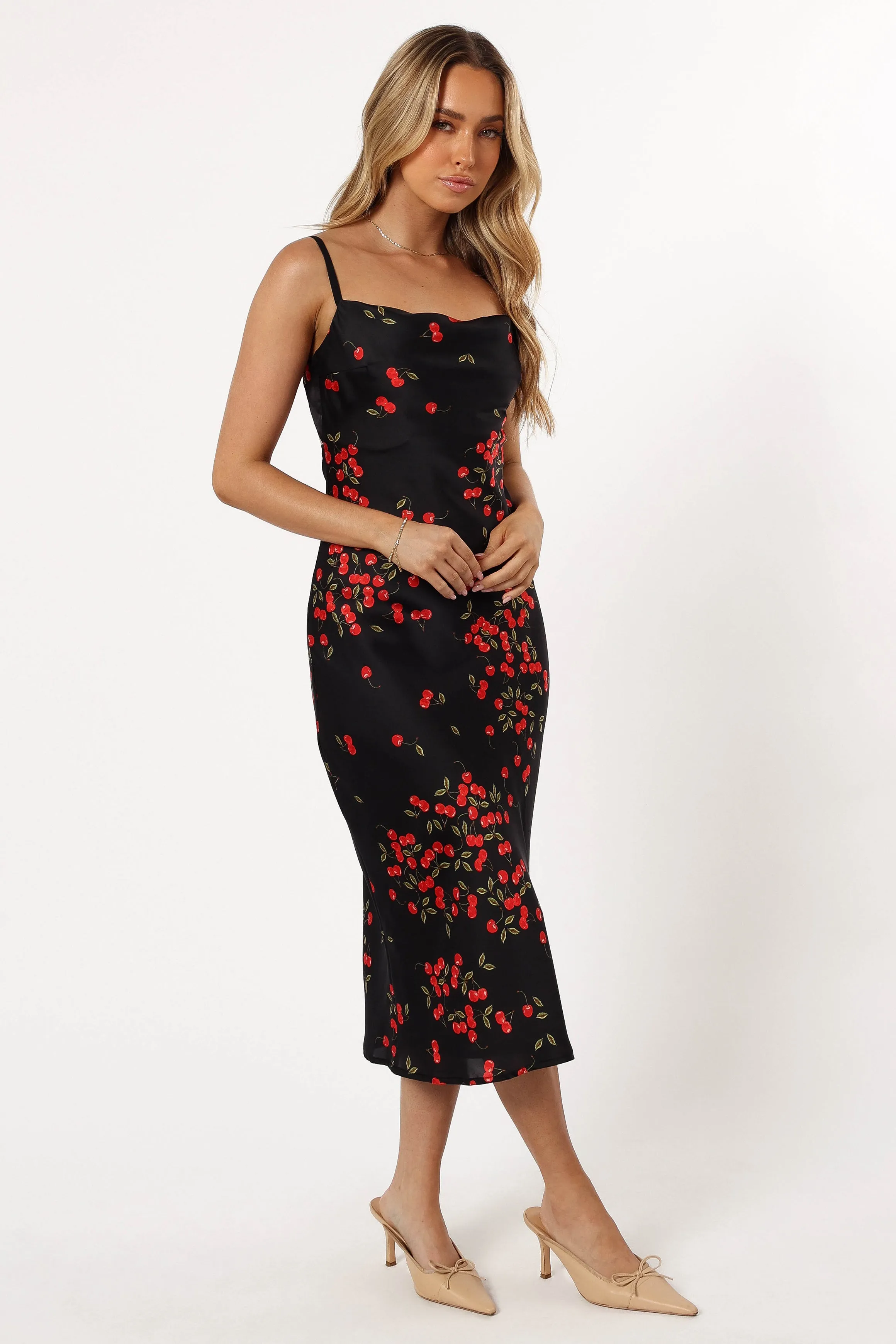 Glenn Midi Dress - Cherry