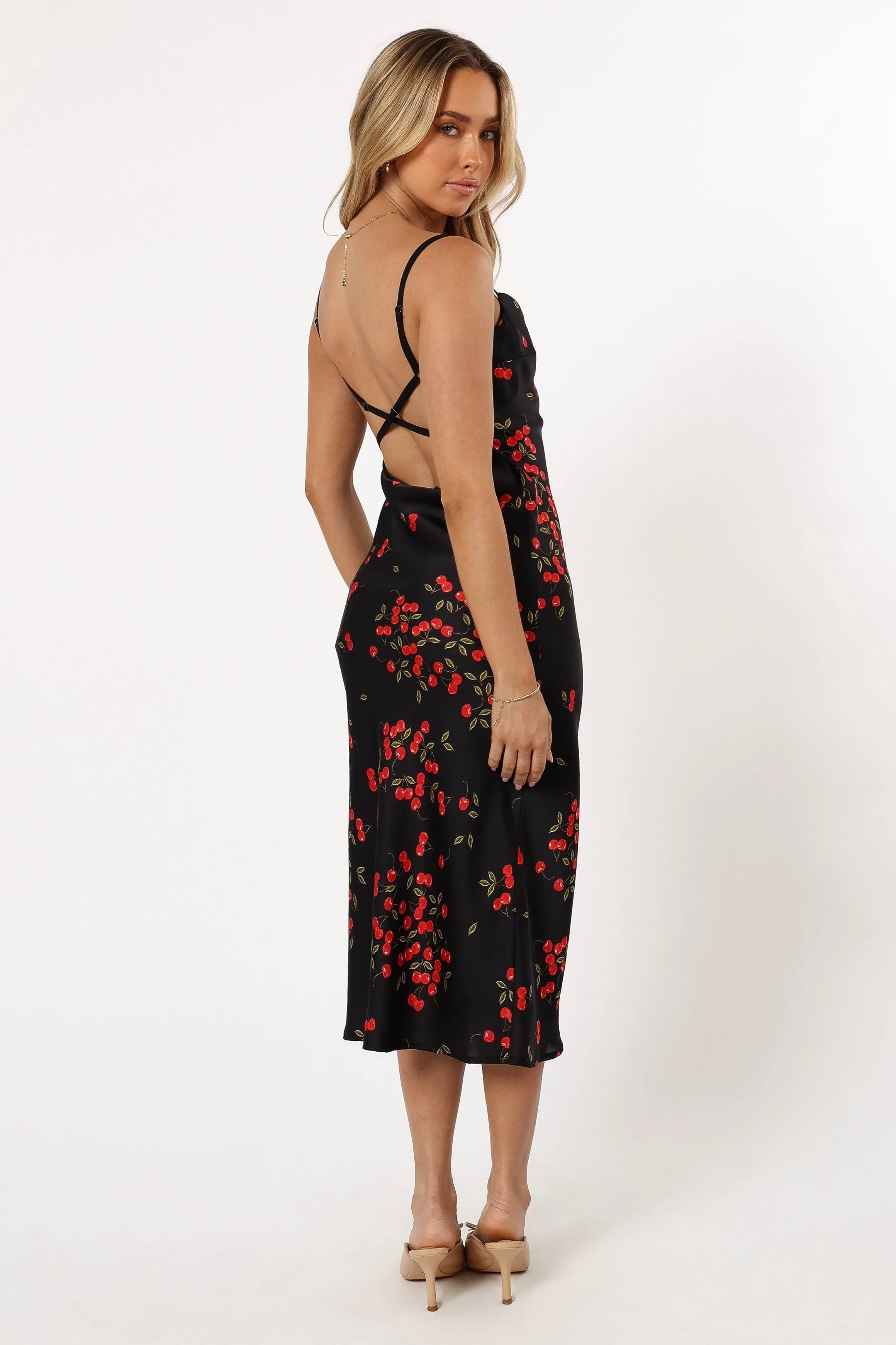 Glenn Midi Dress - Cherry