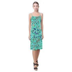 Grandmother Stories Turquoise Alcestis Slip Dress