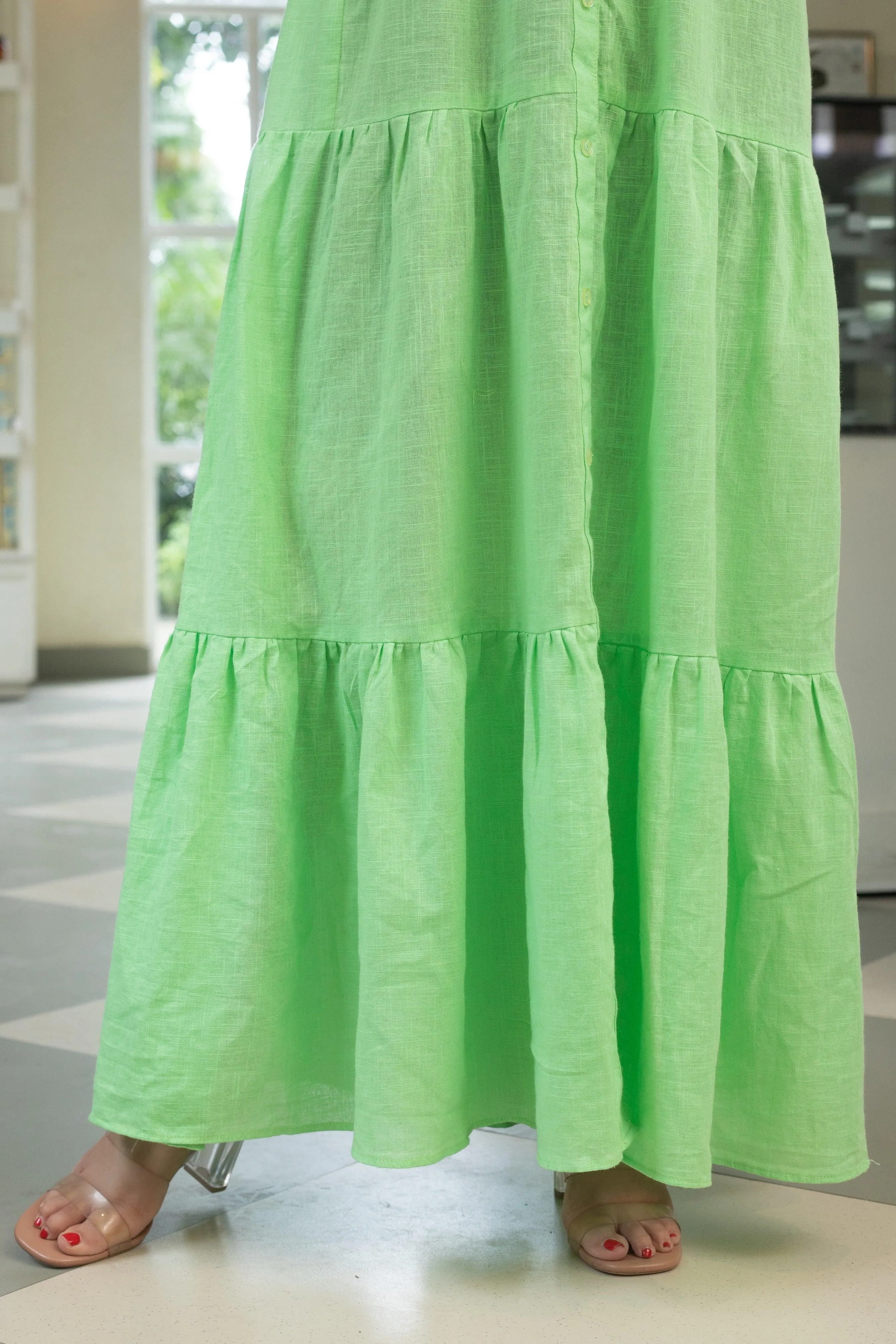 GREEN BREZZY DRESS