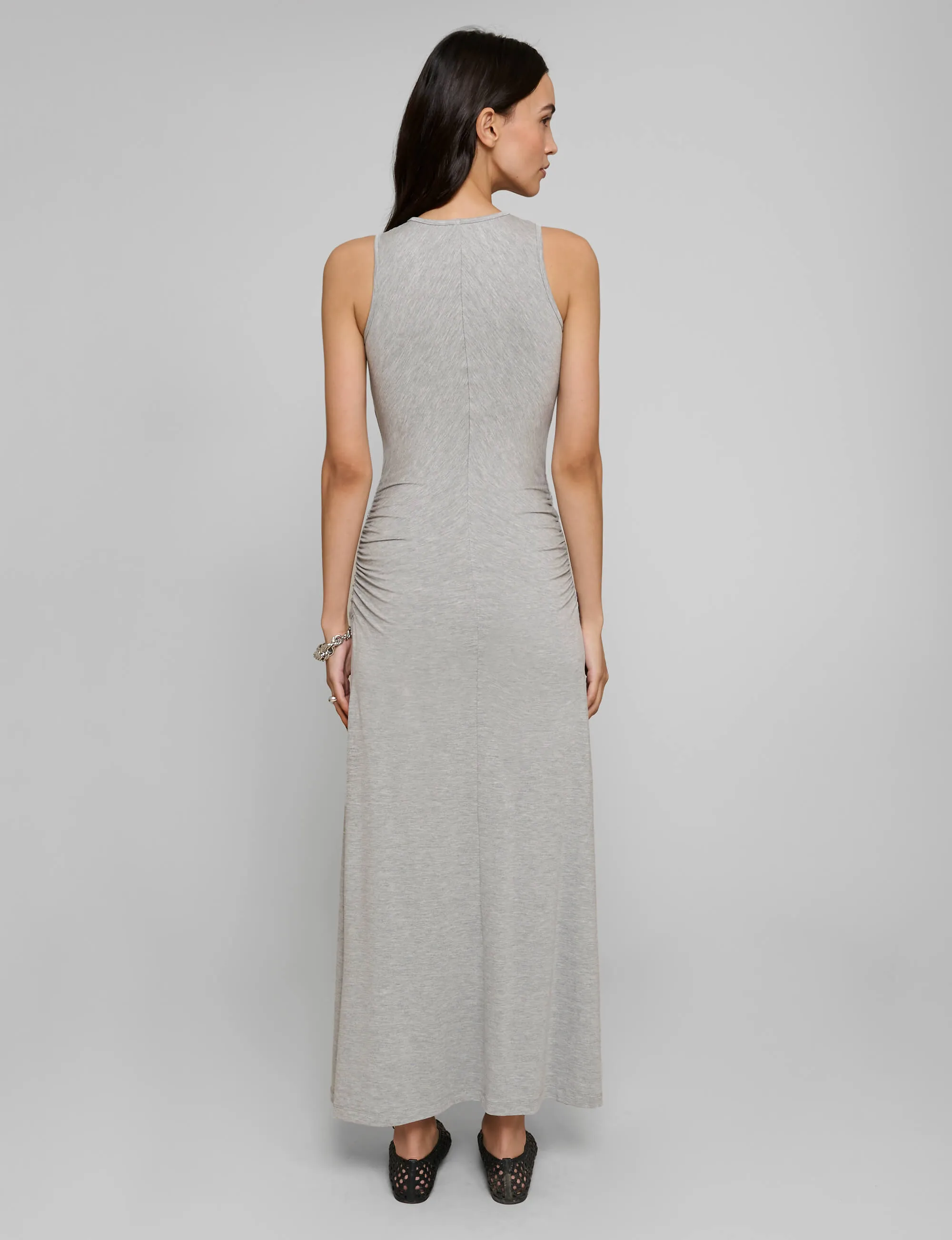 Grey Bustier Maxi Dress