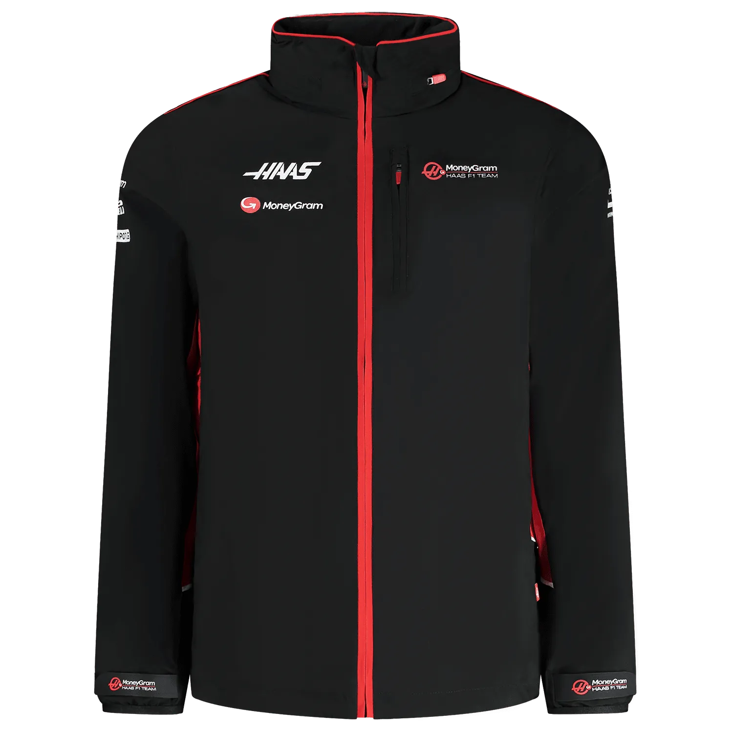 Haas Racing F1 2024 Men's Team Lightweight Rain Jacket - Black