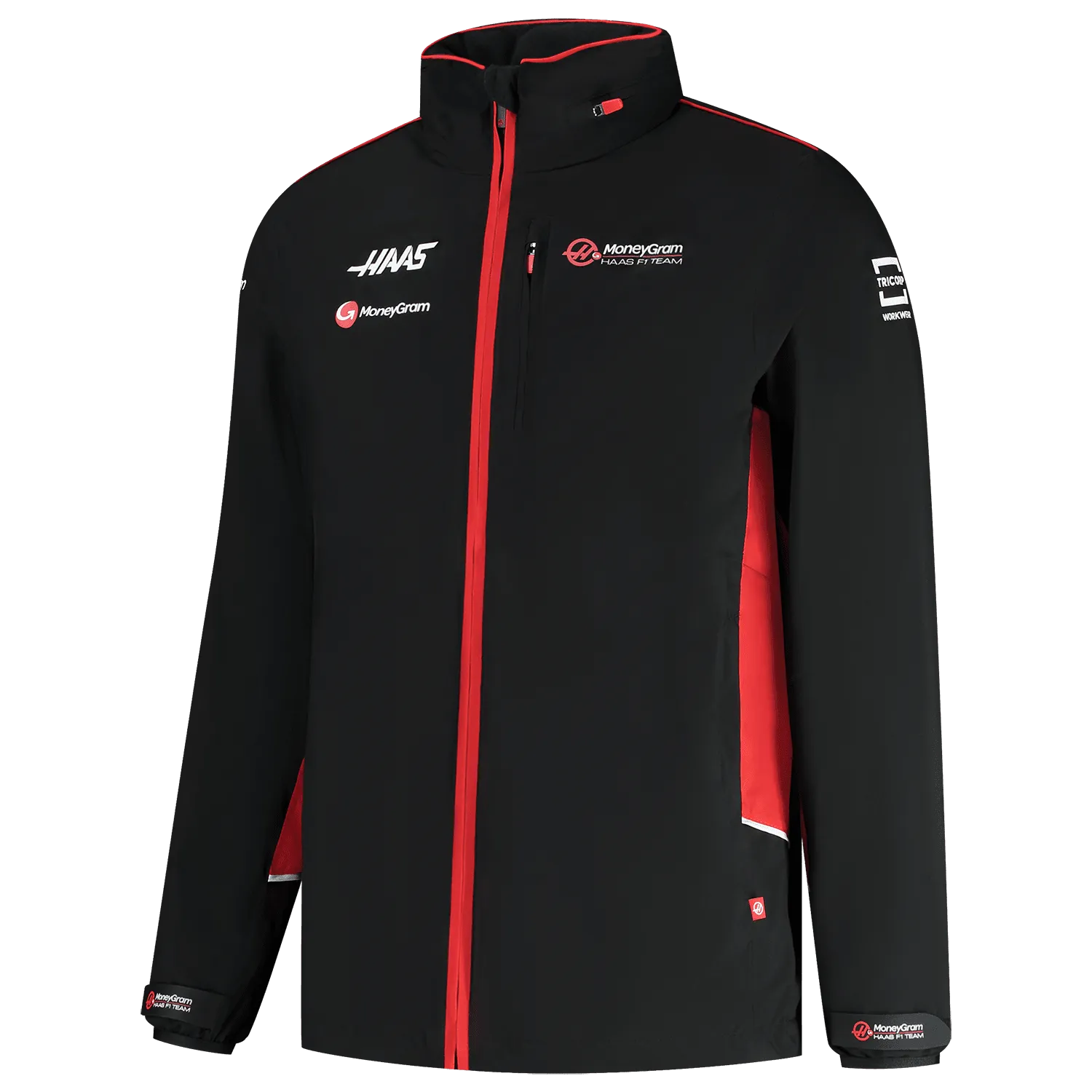 Haas Racing F1 2024 Men's Team Lightweight Rain Jacket - Black