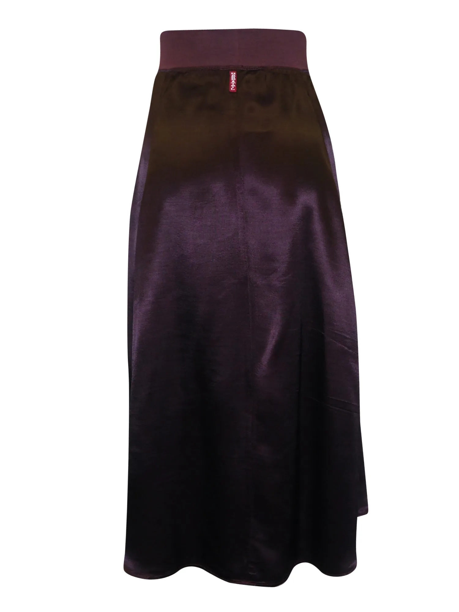 Hard Tail Princess Panel Satin Midi Skirt (Style: SAT-43)