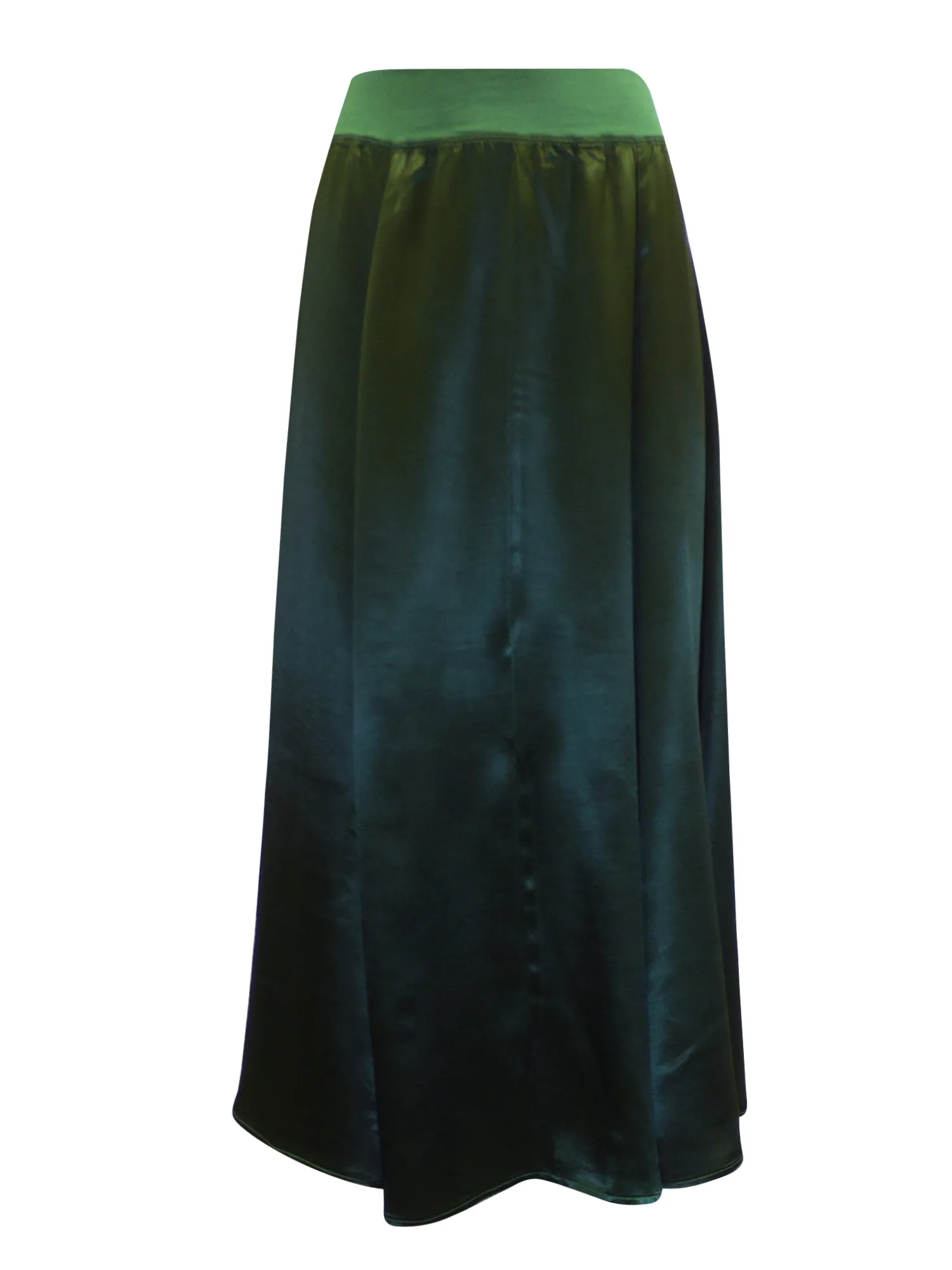 Hard Tail Princess Panel Satin Midi Skirt (Style: SAT-43)