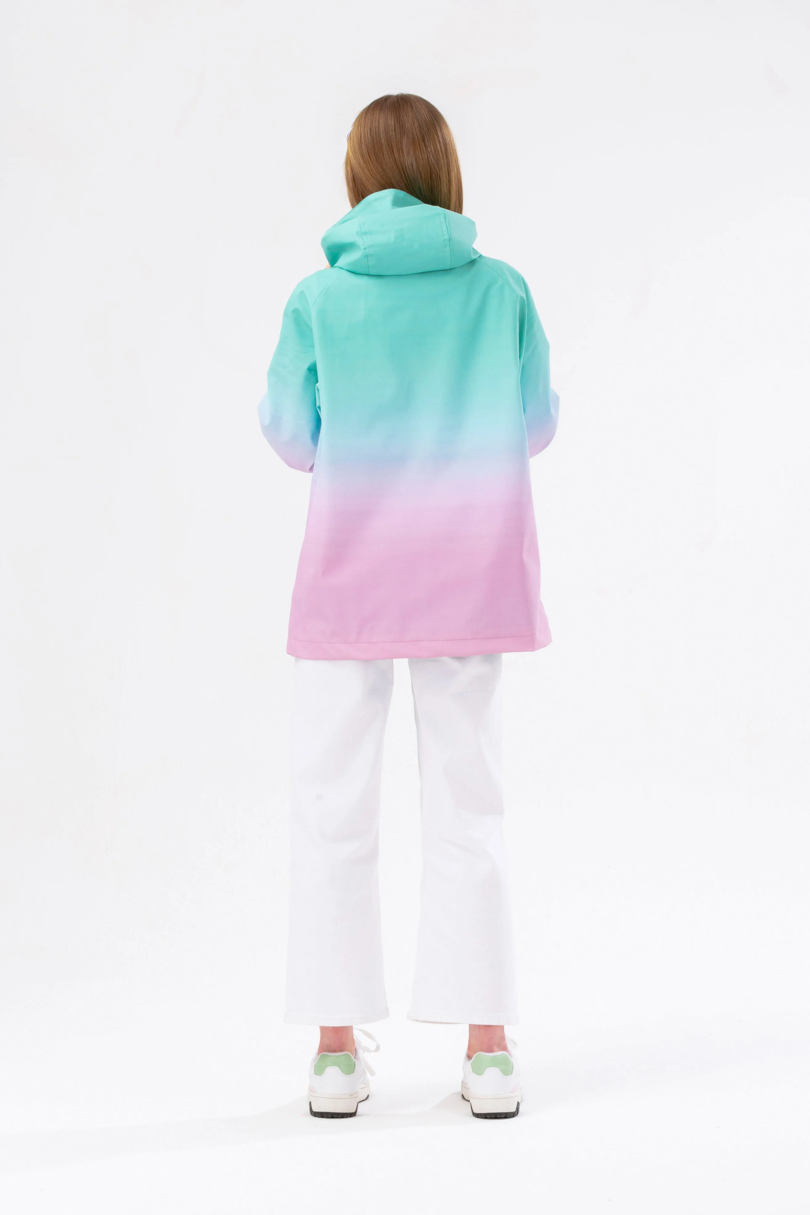 Hype Girls Mint Fade Raincoat Jacket