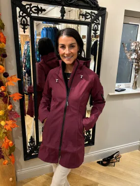 Ilse Jacobsen Rain 37 Maroon Waterproof Coat