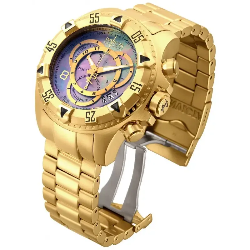 Invicta Men's Excursion Chronograph Gold Plated Stainless Steel Watch 80626