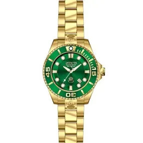 Invicta Men's Pro Diver Automatic 300m Green Dial Stainless Steel Watch 19805