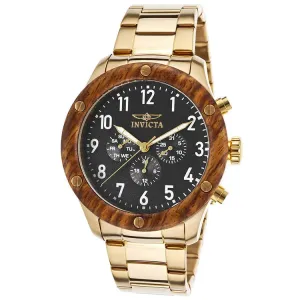 Invicta Men's Specialty Chronograph 100m Gold Plated Stainless Steel Watch 20487