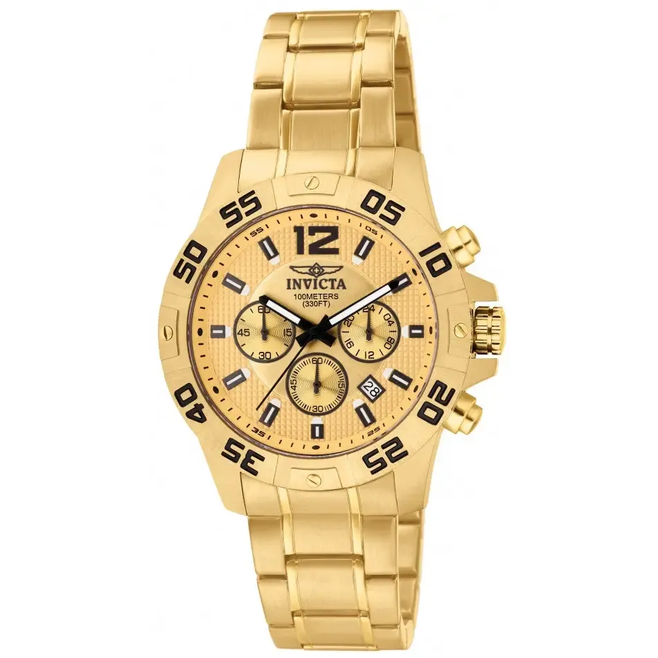 Invicta Men's Specialty Chronograph Gold Plated Stainless Steel Watch 1503