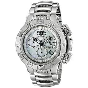 Invicta Women's Subaqua Chronograph 500m Silver Tone Stainless Steel Watch 17219