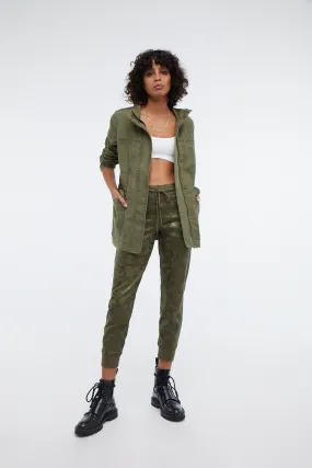 Jolie Glossed Camo Trek Pant