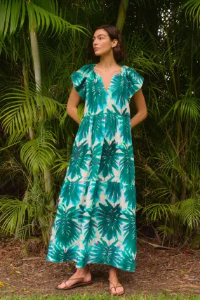 Kara Midi Dress - Monstera