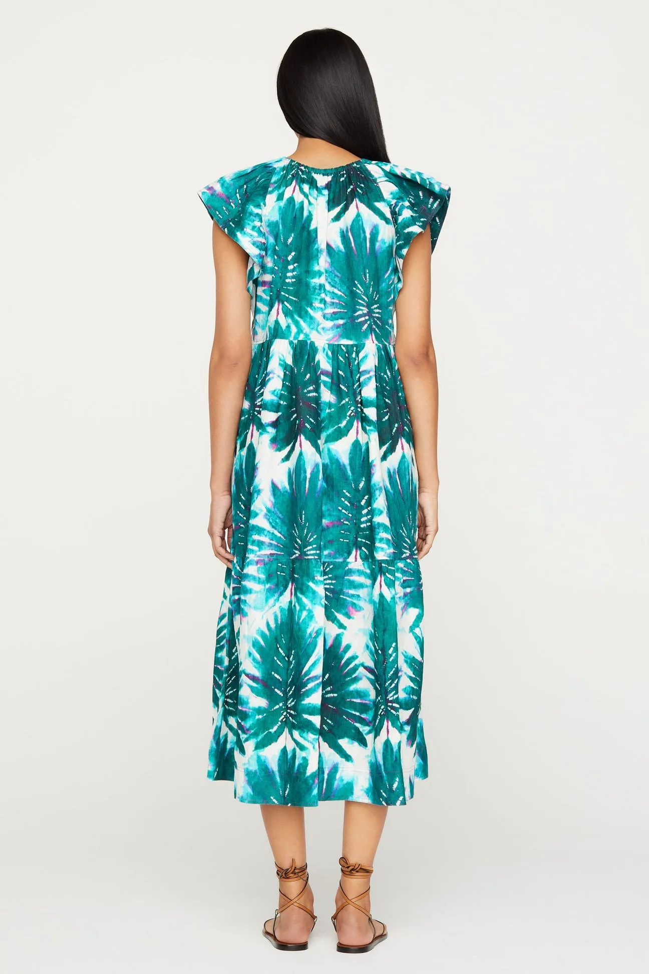 Kara Midi Dress - Monstera