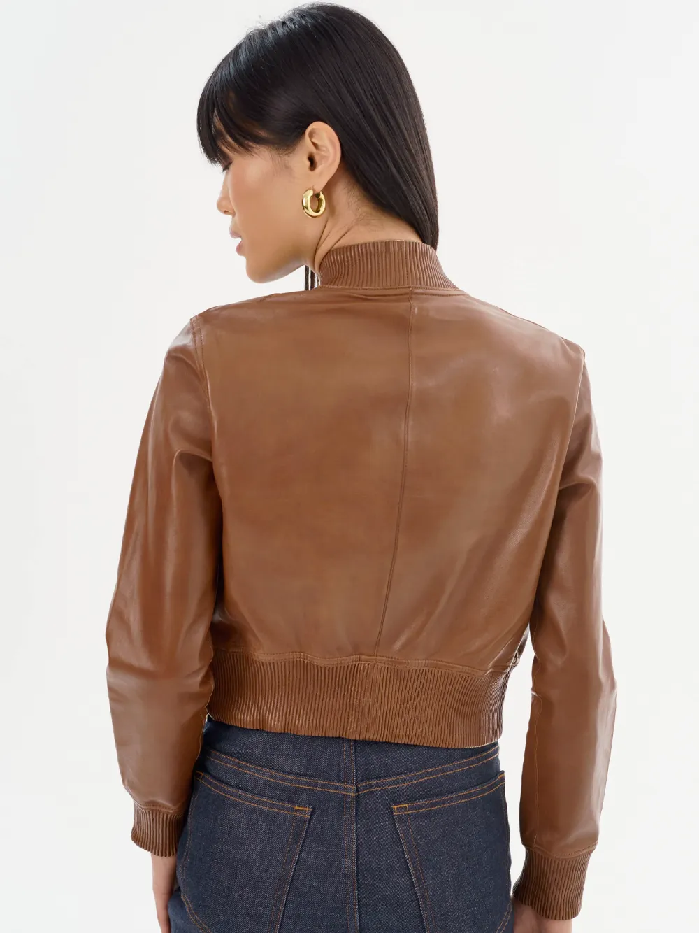 Kordella Reversible Leather Bomber Jacket