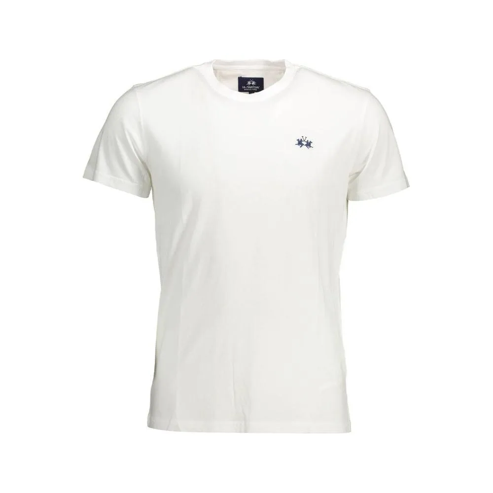 La Martina White Cotton Men T-Shirt