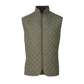 Laksen Quilted Mens Tweed Gilet - Laird Tweed