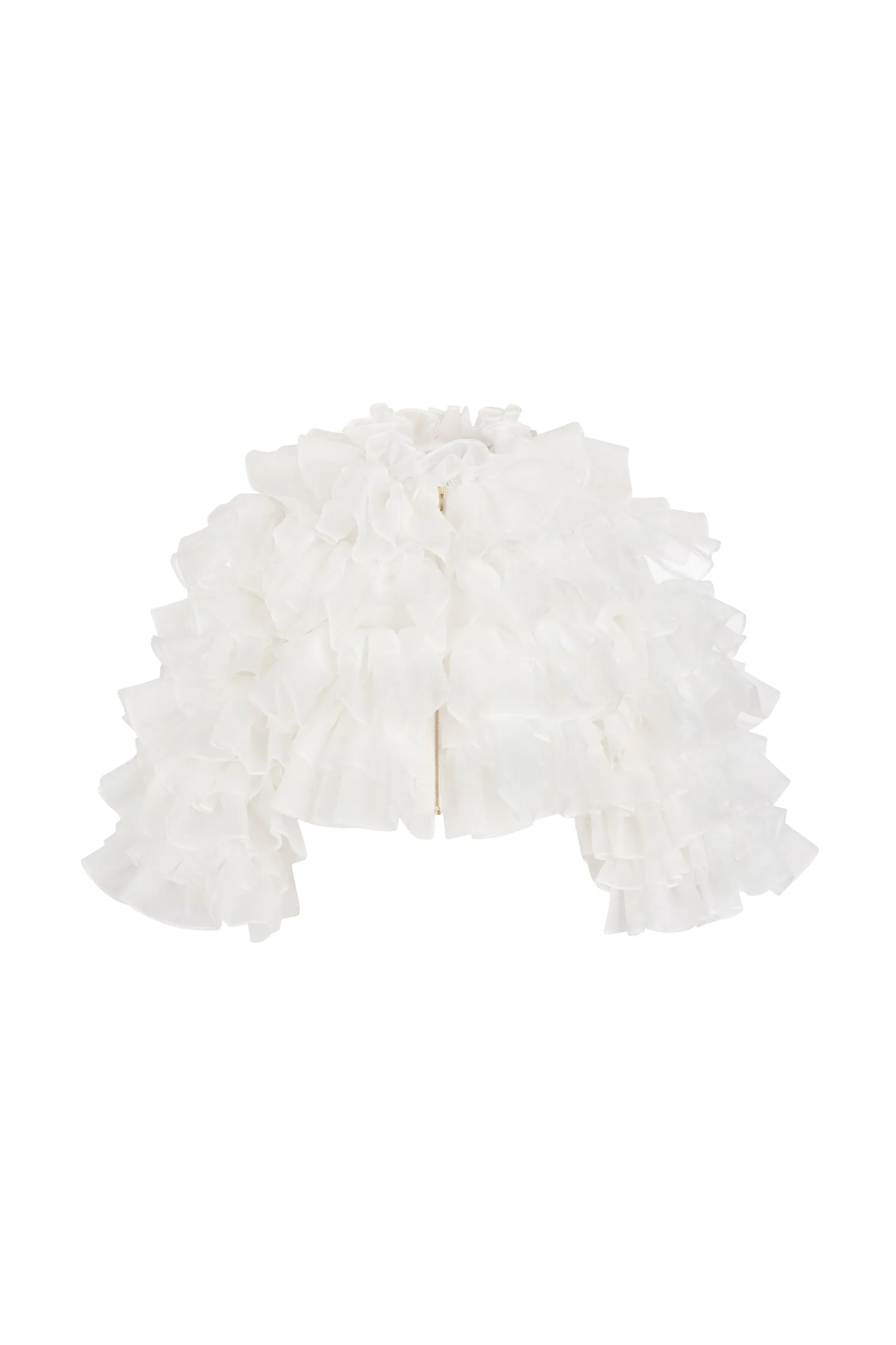 Le Petit Chou Boa Jacket in Ivory