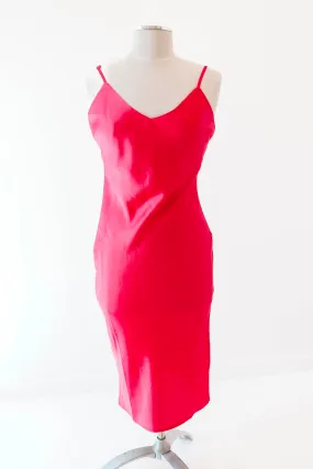 Let's Slip Away Dress - Hot Pink