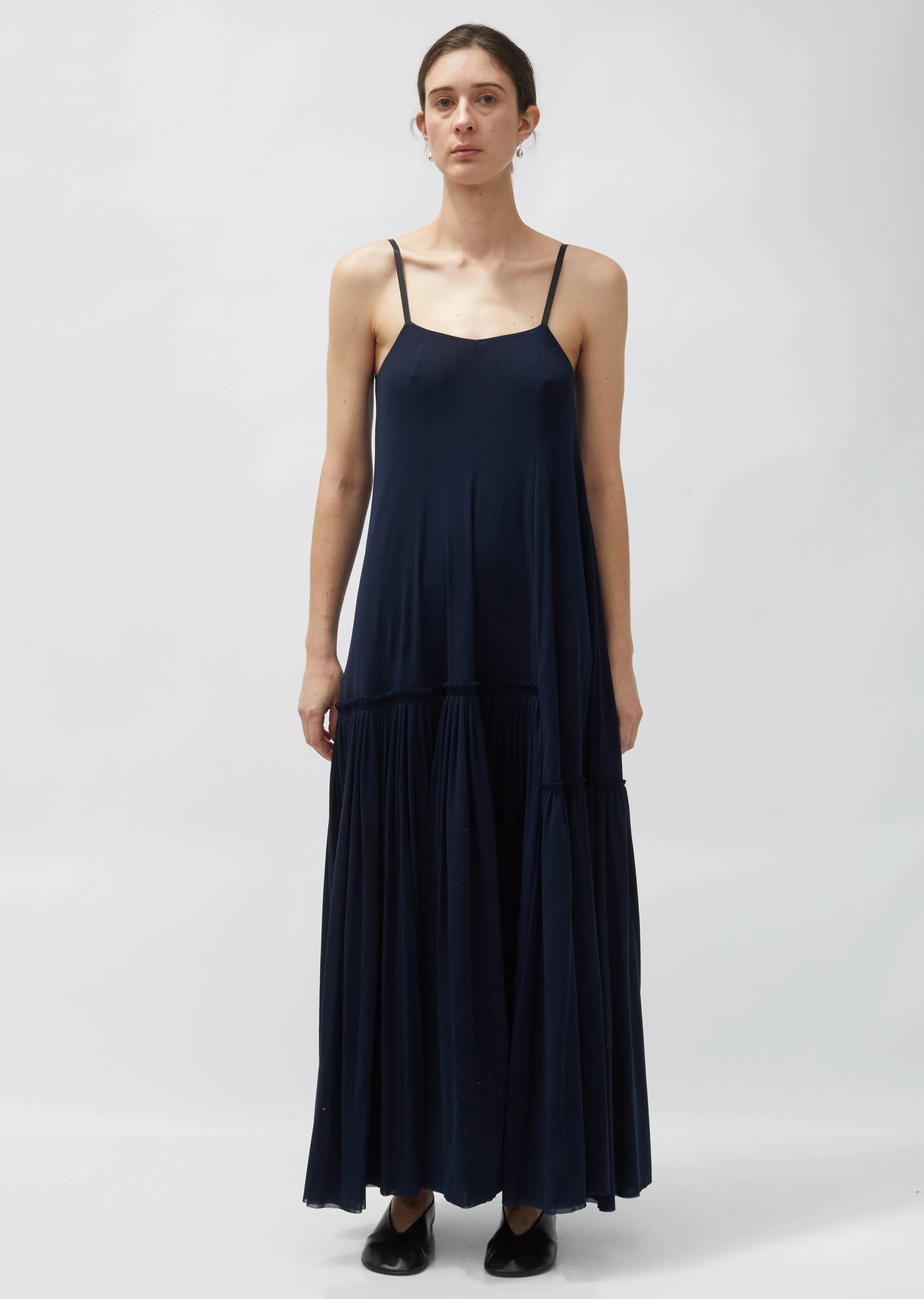 Long Crepe Slip Dress