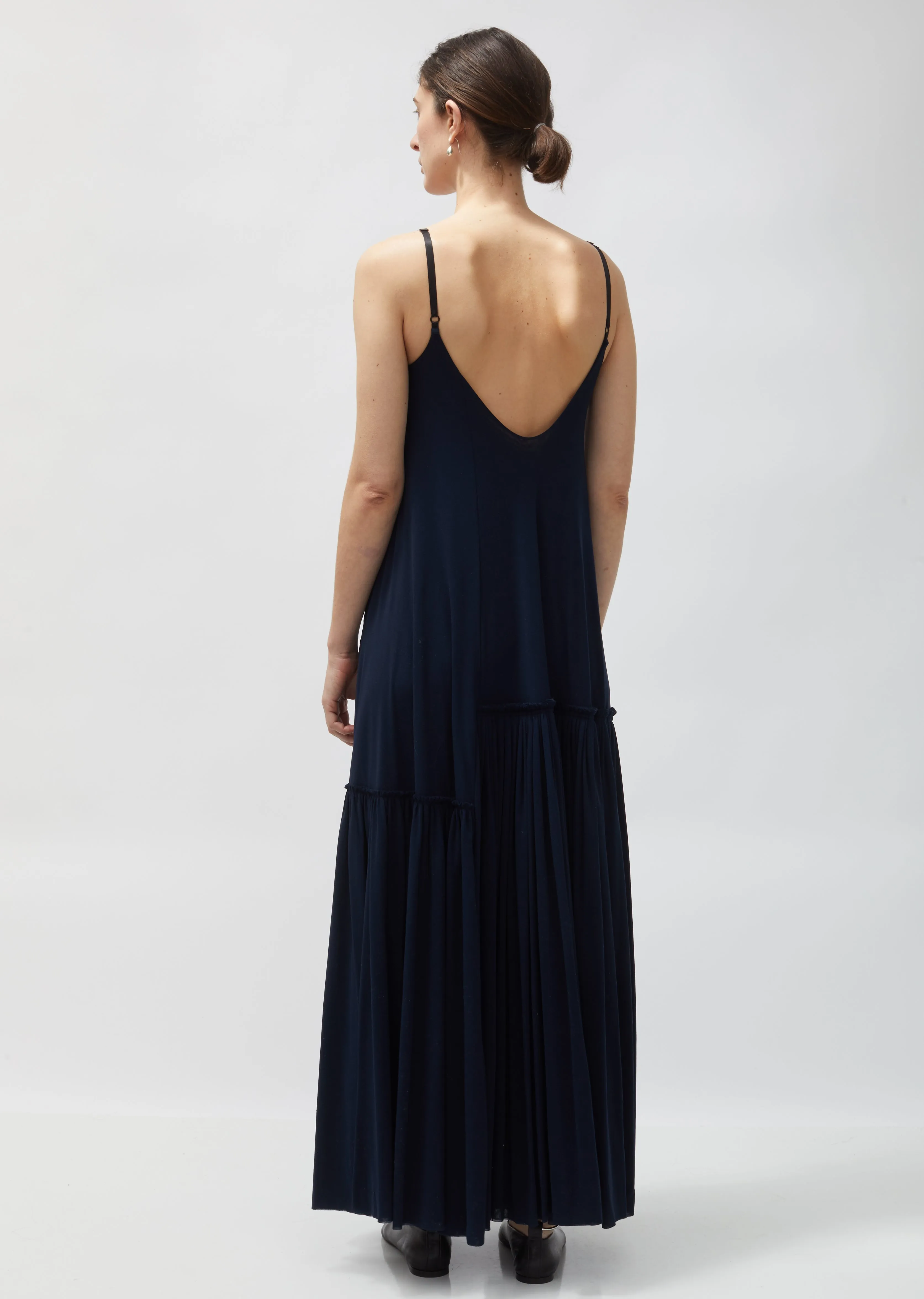 Long Crepe Slip Dress