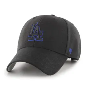 Los Angeles Dodgers 47 Brand MVP Black Wool Structured Adjustable Strap Hat Cap