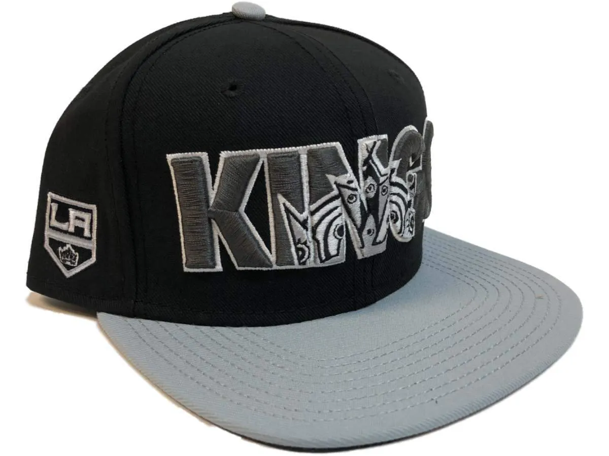 Los Angeles Kings Fanatics NHL Flat Bill Black Snapback Adjustable Hat Cap