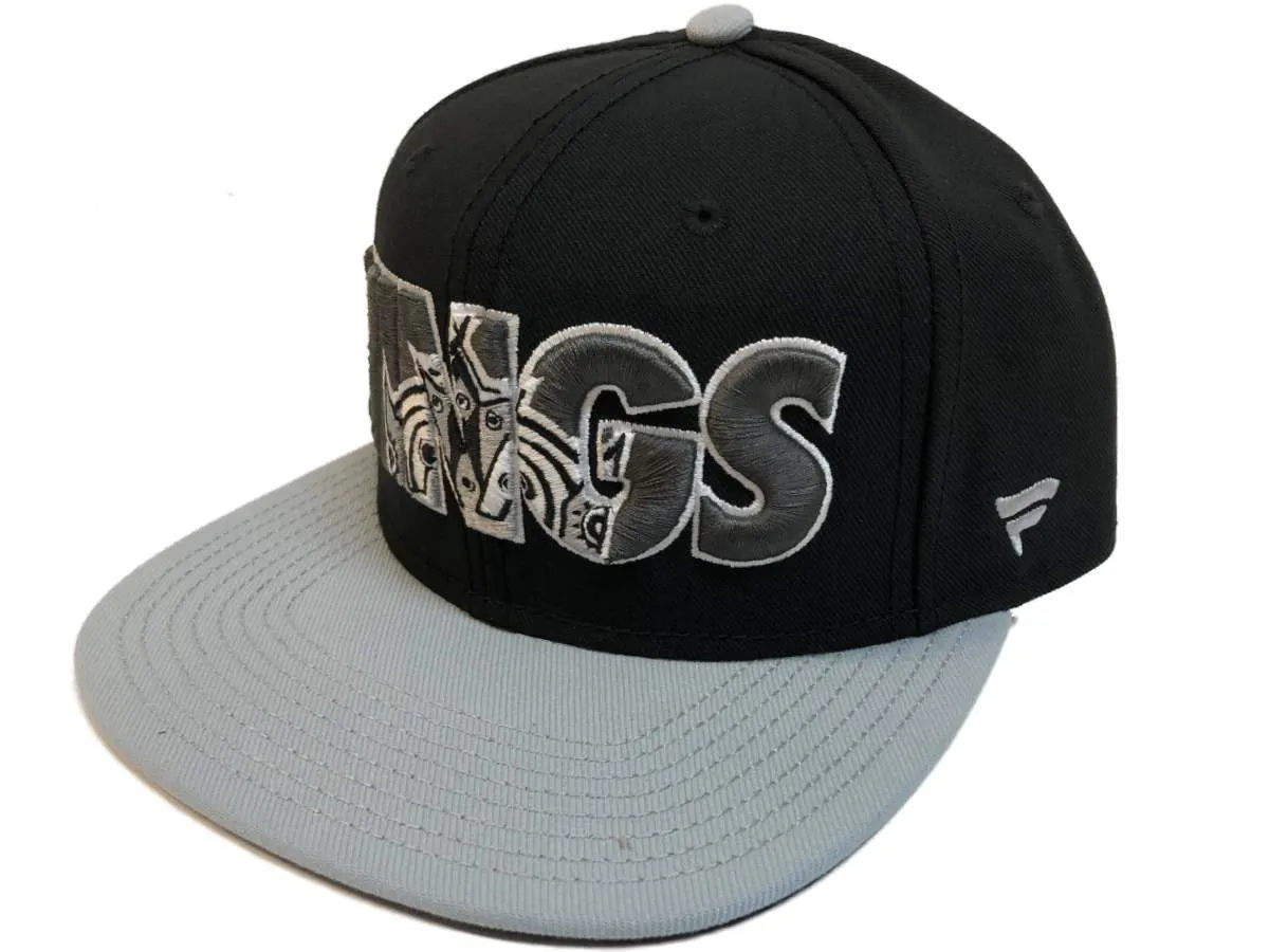 Los Angeles Kings Fanatics NHL Flat Bill Black Snapback Adjustable Hat Cap