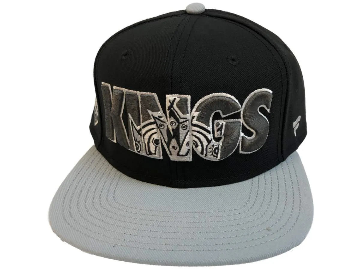 Los Angeles Kings Fanatics NHL Flat Bill Black Snapback Adjustable Hat Cap