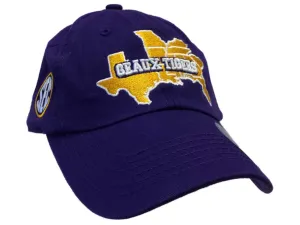 LSU Tigers TOW Purple SEC Geaux Tigers Crew Adjustable Slouch Hat Cap