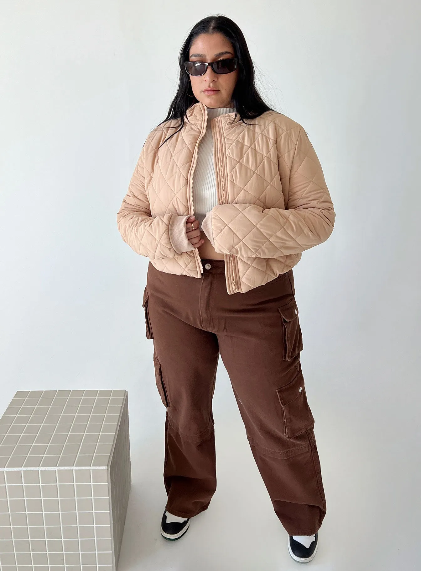 Lucia Jacket Beige Curve