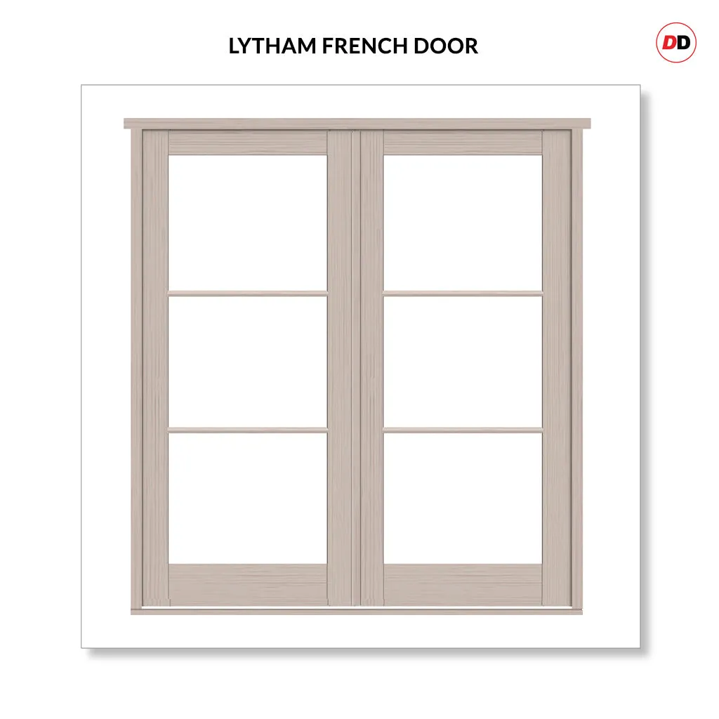 Made to Measure External Lytham Heritage French Doors - 57mm Thick, Six Colour Options - Double Glazing