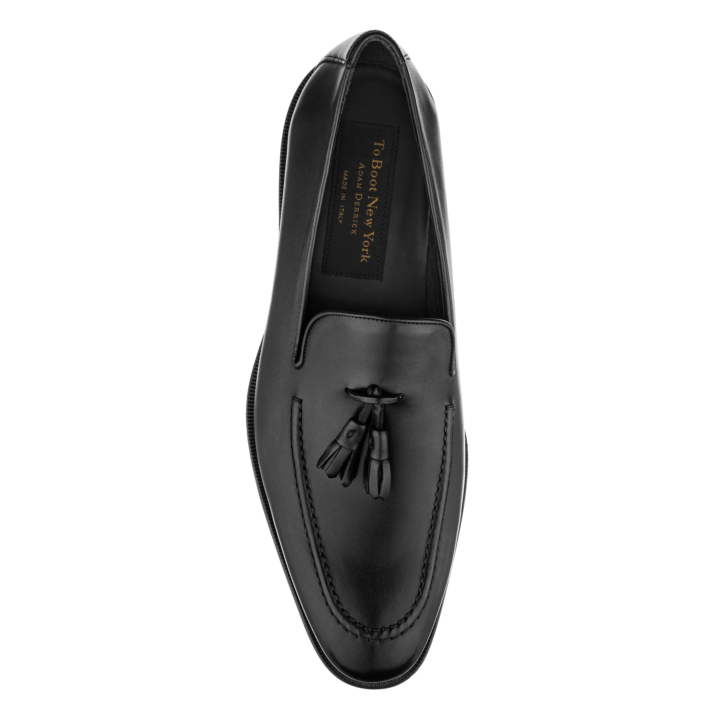 Maurizio Black Calf Tassel Loafer