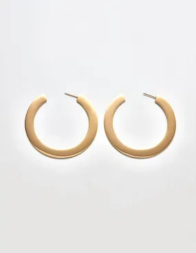 Medium Flat Hoop Earrings