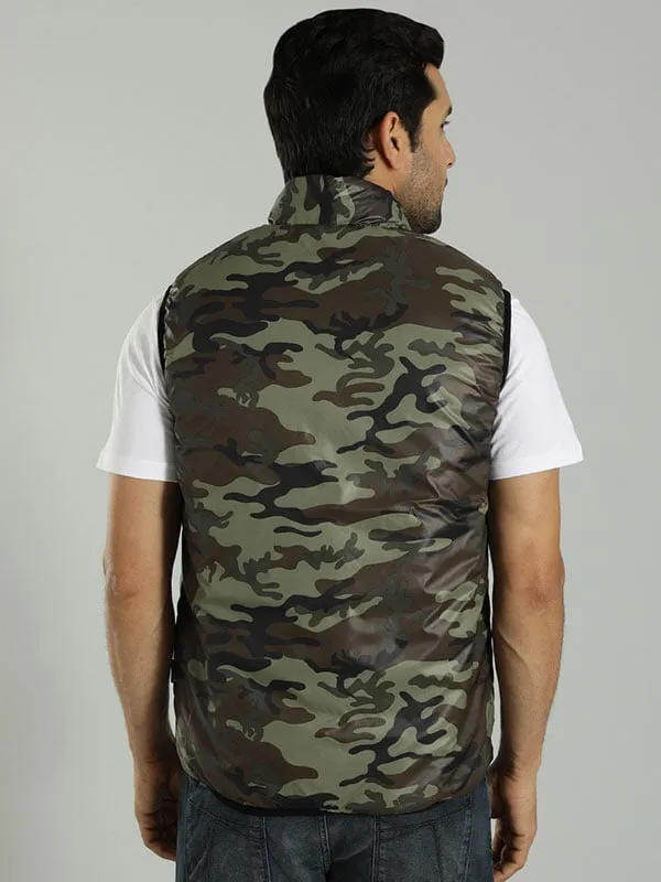 Men Color Block Sleeveless Gilet