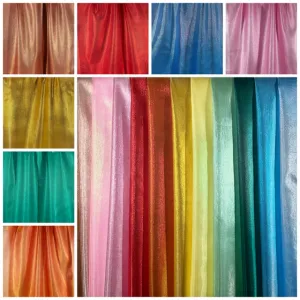 Metallic Shimmer Organza Polyester Fabric 59" 149cm Wide