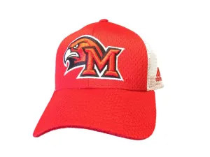 Miami University Redhawks Adidas Red White Mesh Adjustable Snapback Hat Cap