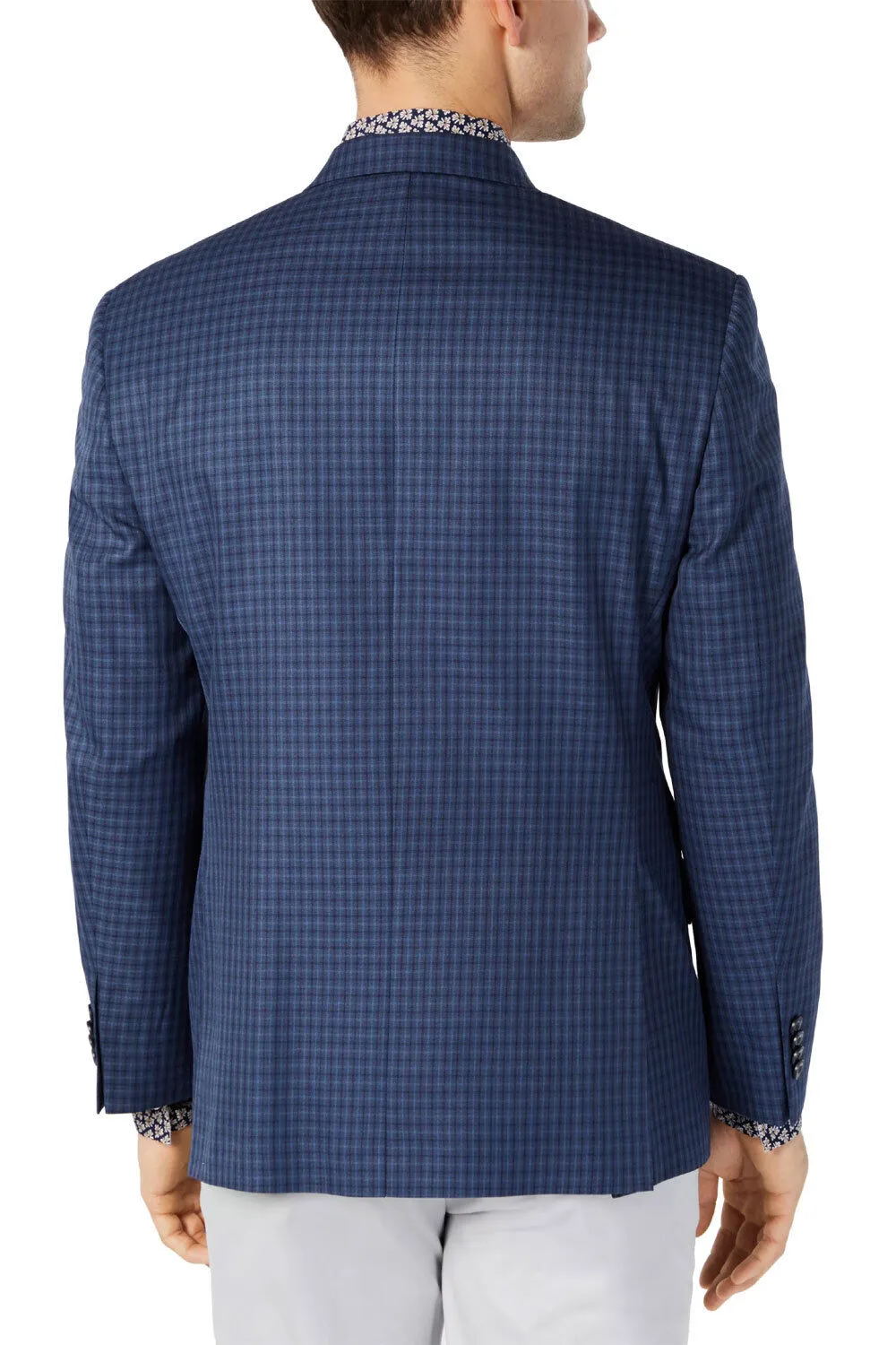 Michael Kors Mens Classic-Fit Check Sport Coat