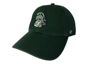 Michigan State Spartans 47 Brand Dark Green Vintage Clean Up Adj. Slouch Hat Cap