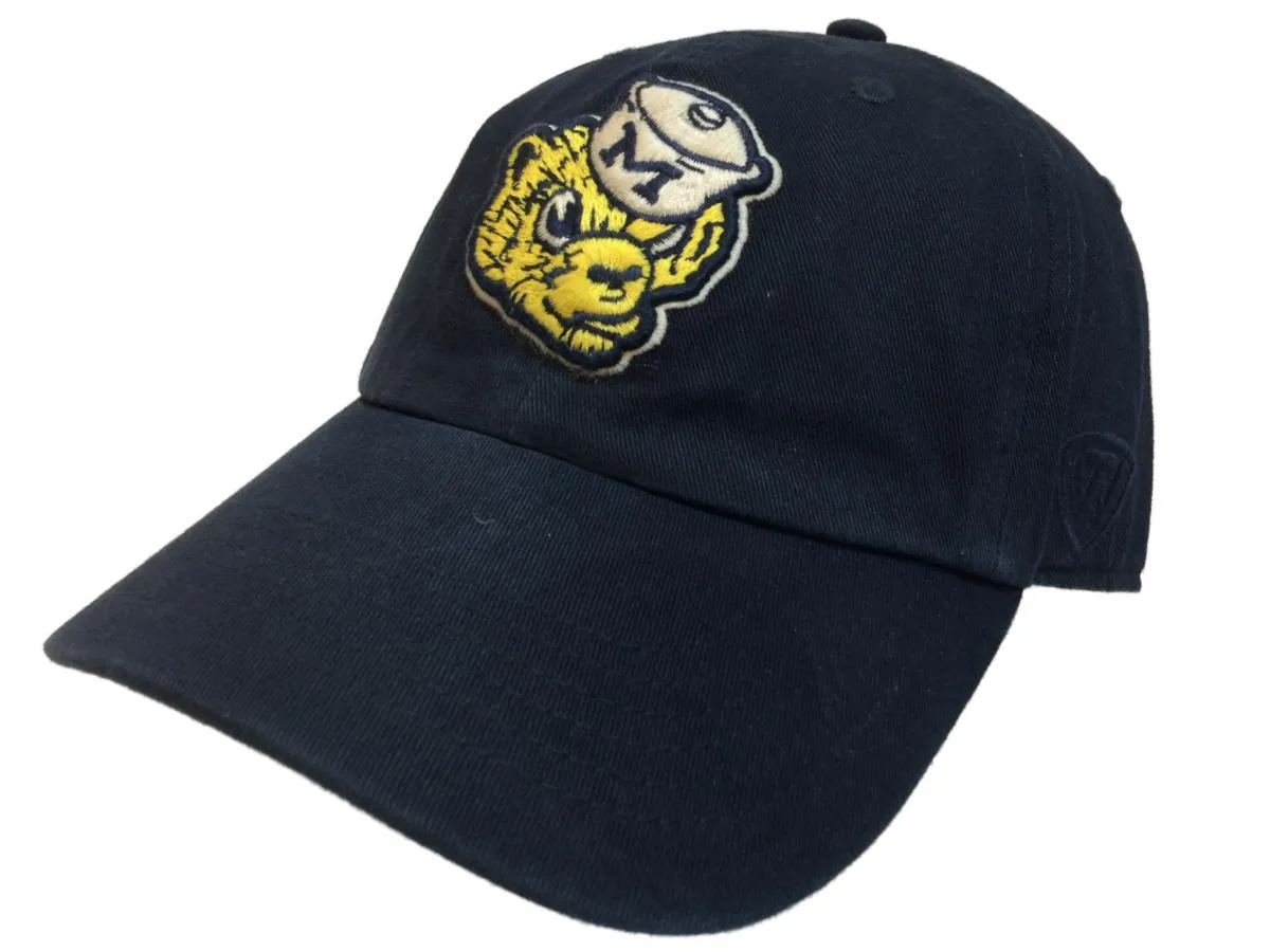 Michigan Wolverines TOW Navy Vintage Crew Adjustable Strapback Slouch Hat Cap