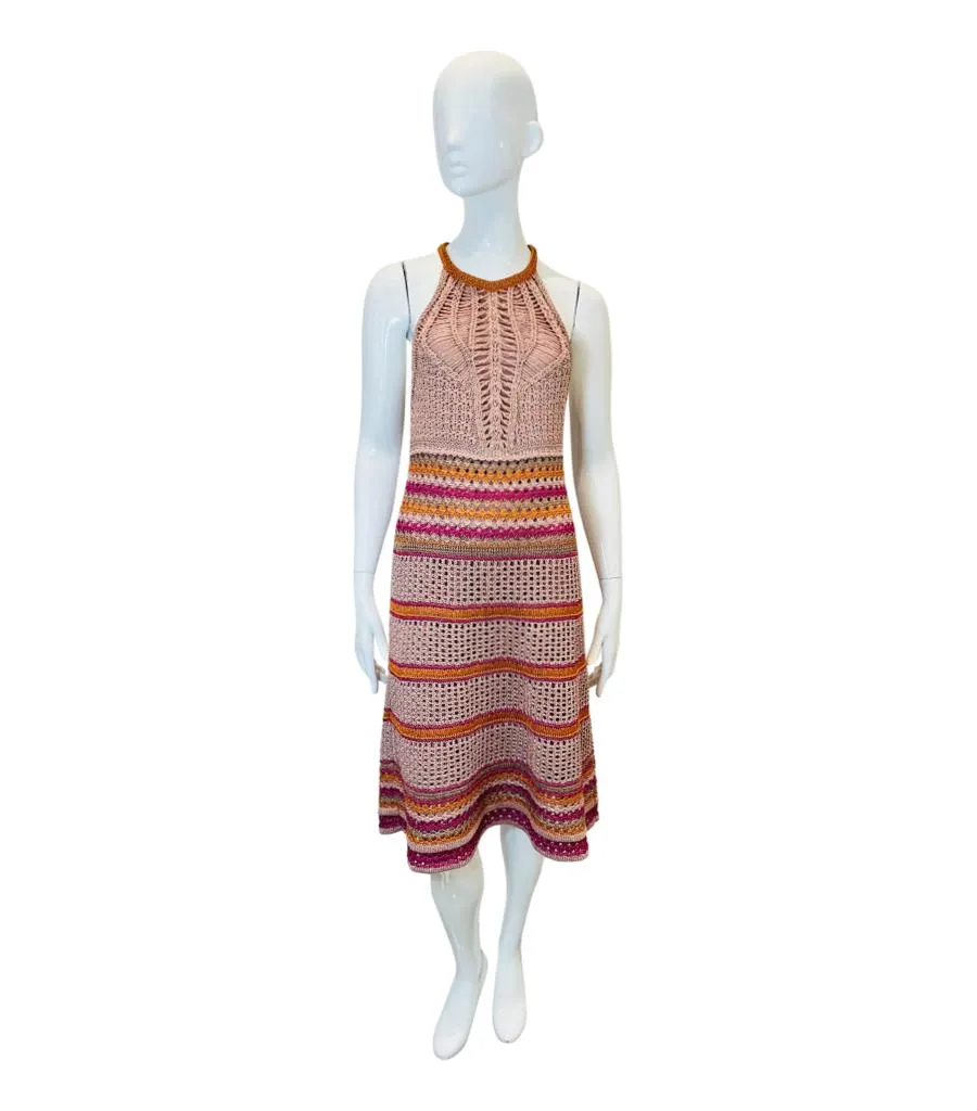 Missoni Crochet Metallic Dress. Size 42IT